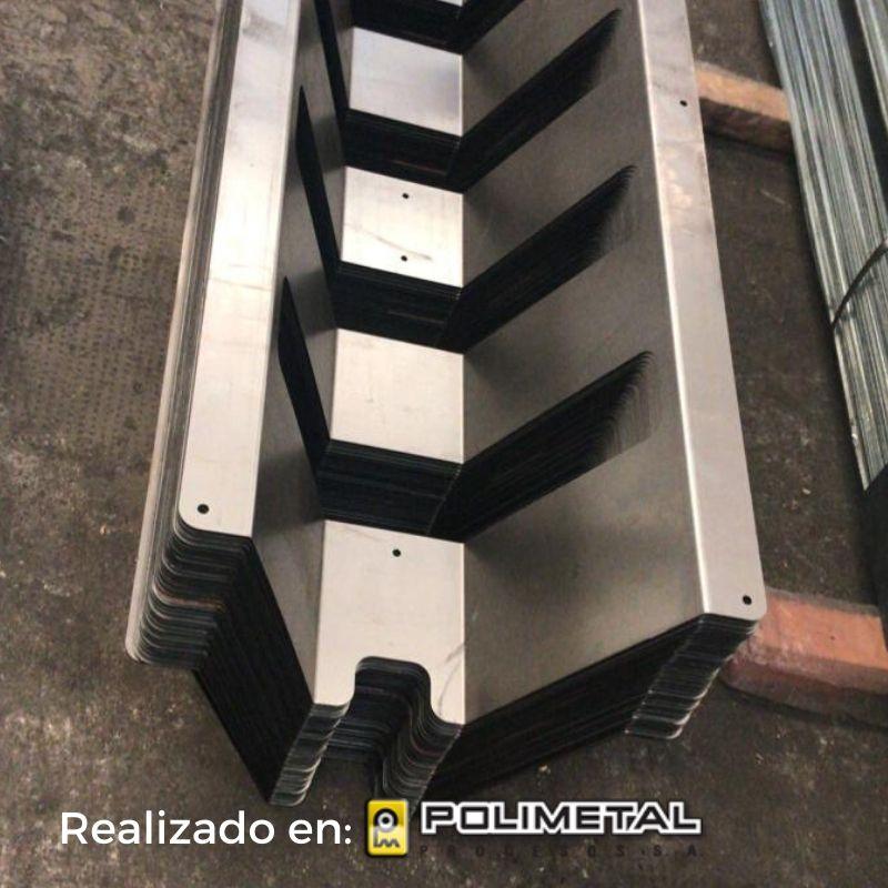 Corte láser + plegado. 